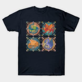 Medieval Celtic Dragon Collection T-Shirt